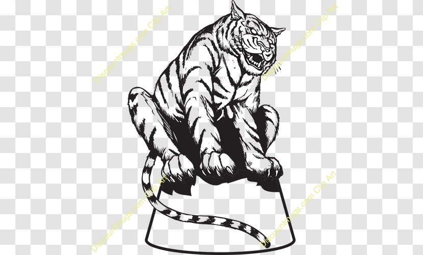 Whiskers Cat Tiger Clip Art Illustration - Felidae - Snag Flag Transparent PNG
