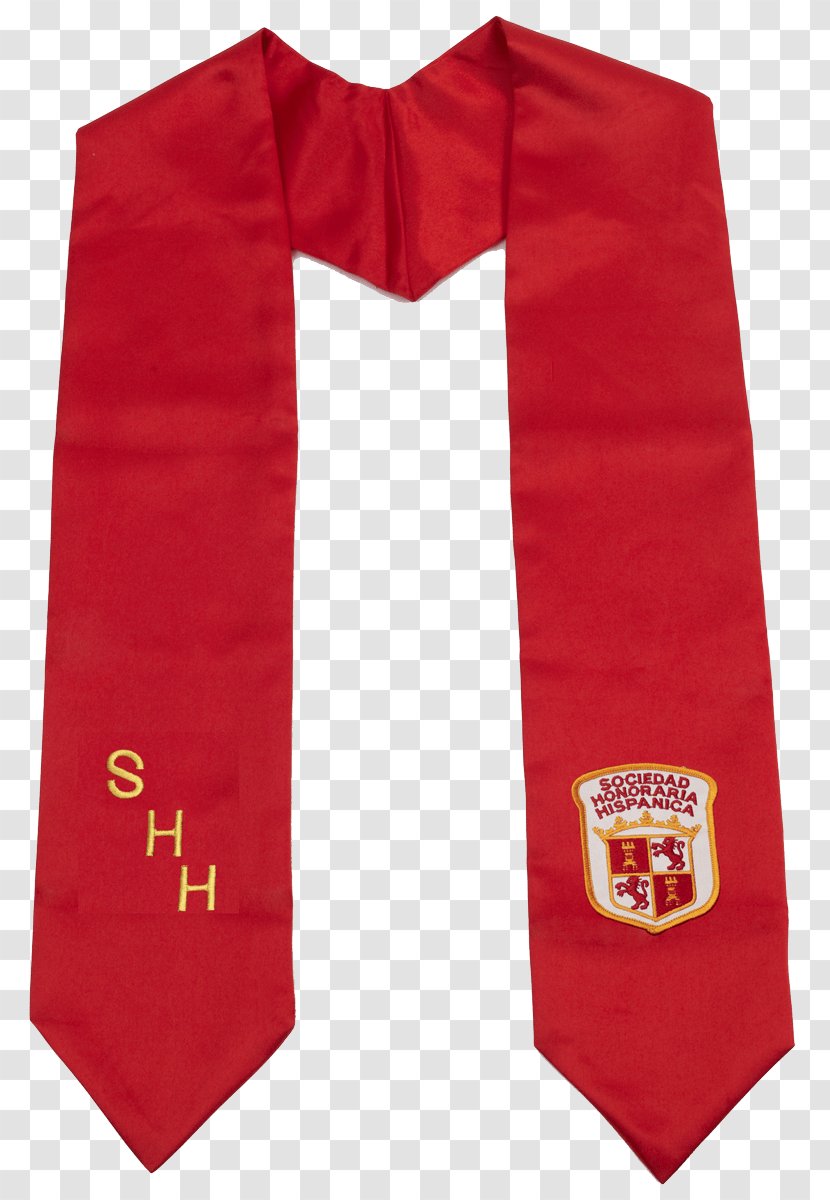 Spanish National Honor Society Necktie Language RED.M - Spaniards - High School Graduation Transparent PNG