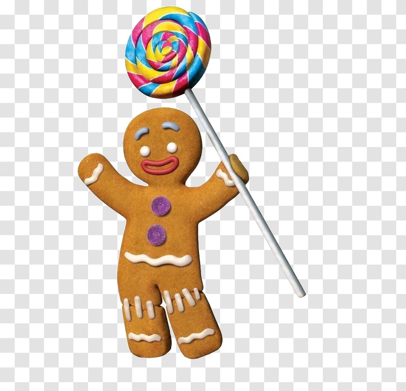 Gingerbread Man Donkey Shrek The Musical Lord Farquaad Muffin - Cookie Cutter - Lollipop Transparent PNG