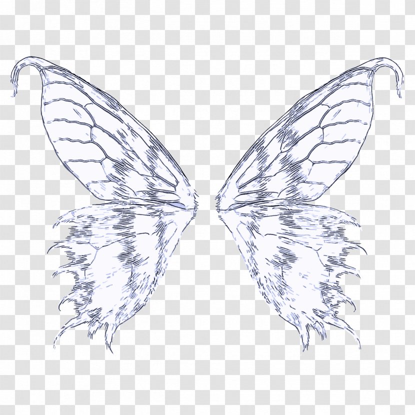 Moths And Butterflies Insect Butterfly Wing Pollinator - Fictional Character Line Art Transparent PNG