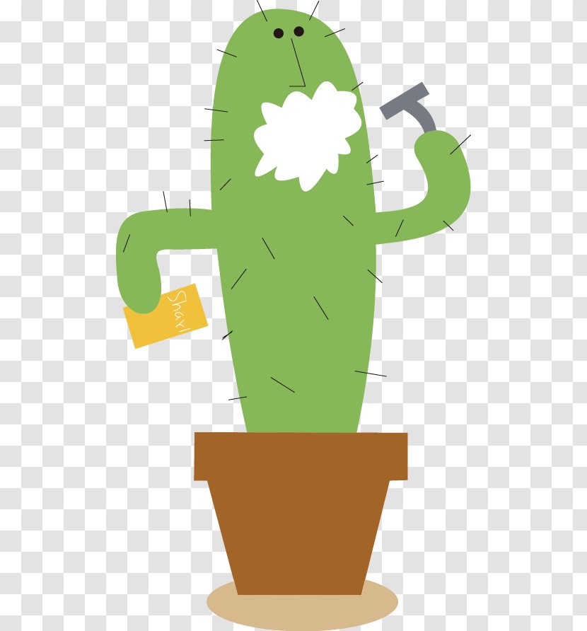 Cartoon Illustration - Grass - Cute Cactus Transparent PNG