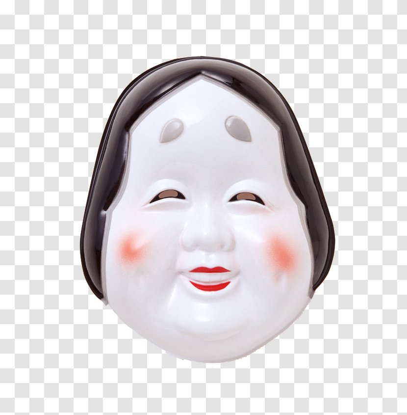 Japan Huangqiaozhen Mask Photography - Badge - Japanese Doll Element Transparent PNG
