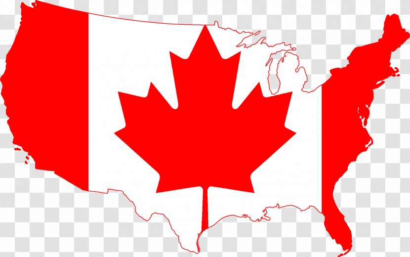 Flag Of Canada Map Transparent PNG