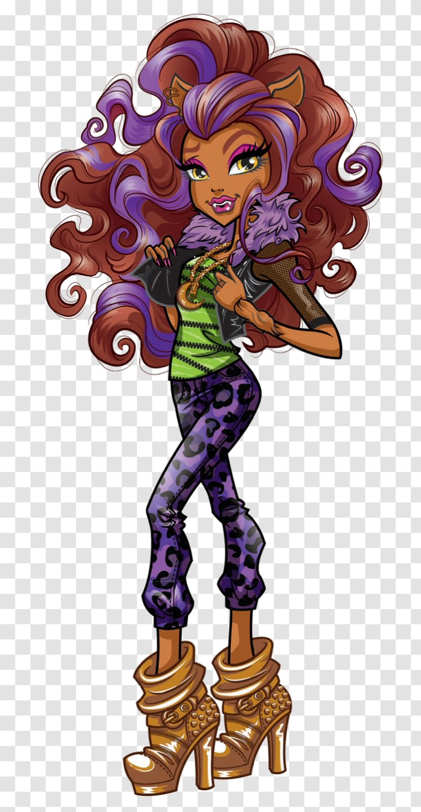 Frankie Stein Gray Wolf Monster High Doll Transparent PNG