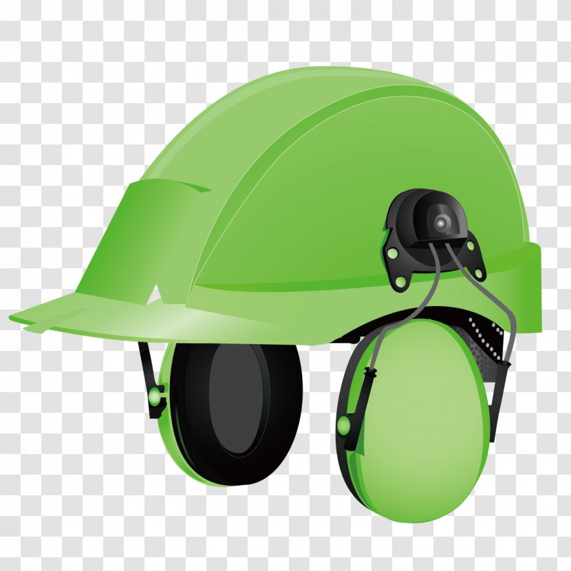 Green Helmet Hat Yellow - Helmets Transparent PNG
