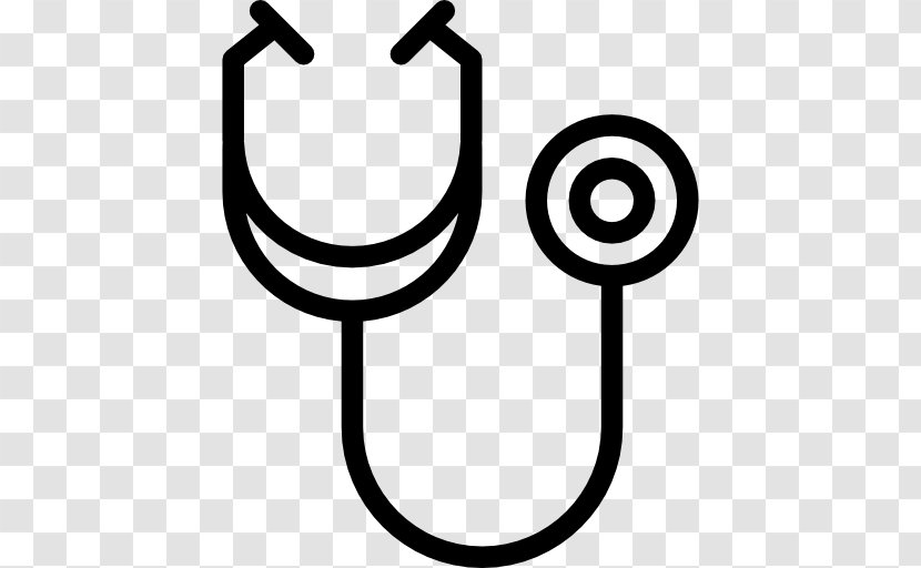 Medicine Physician Stethoscope - Black And White Transparent PNG