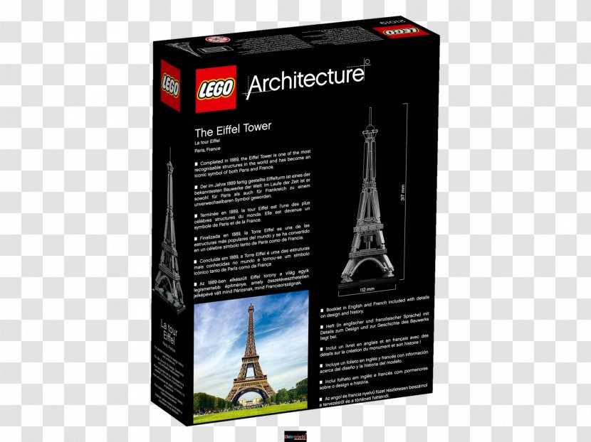 LEGO 21019 Architecture The Eiffel Tower Lego Der Eiffelturm Transparent PNG
