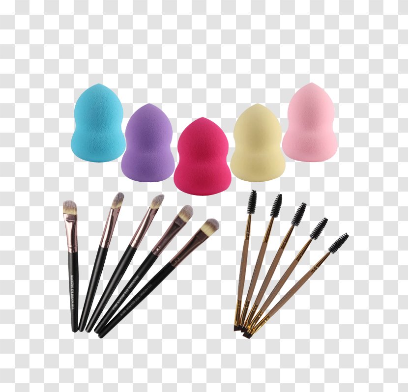 Makeup Brush Eye Shadow Cosmetics Make-up - Paintbrush - Color Summer Discount Transparent PNG