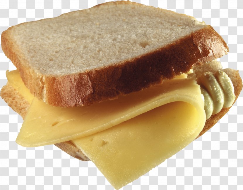 Cheese Sandwich Butterbrot Breakfast - Junk Food Transparent PNG
