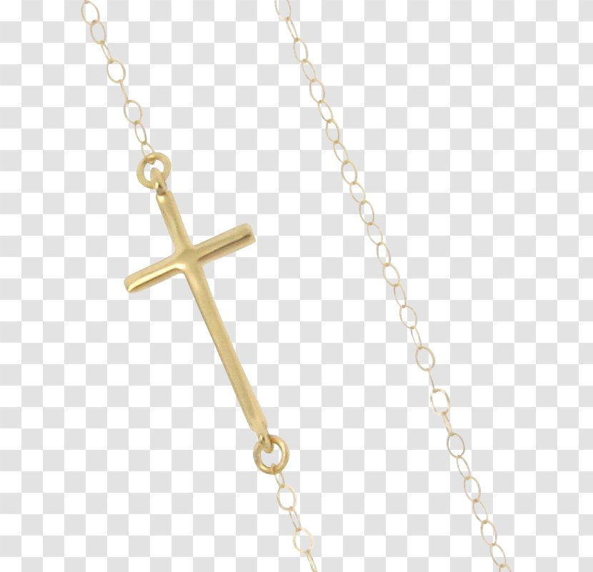 Cross Necklace Gold Charms & Pendants Pearl Transparent PNG