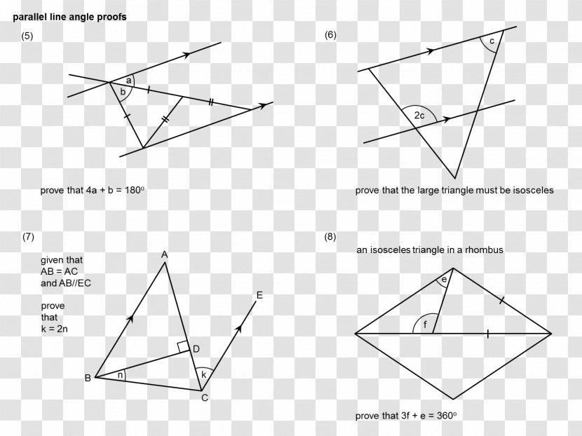 Triangle Point Line Parallel Transparent PNG