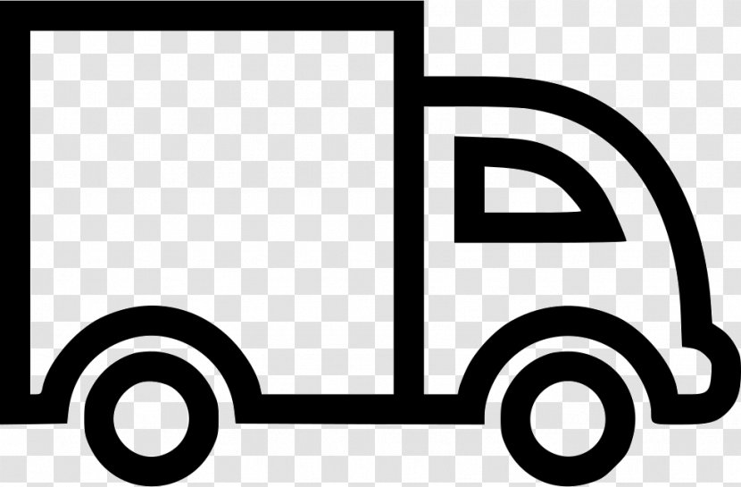 Transport Truck Courier Relocation - Black And White Transparent PNG