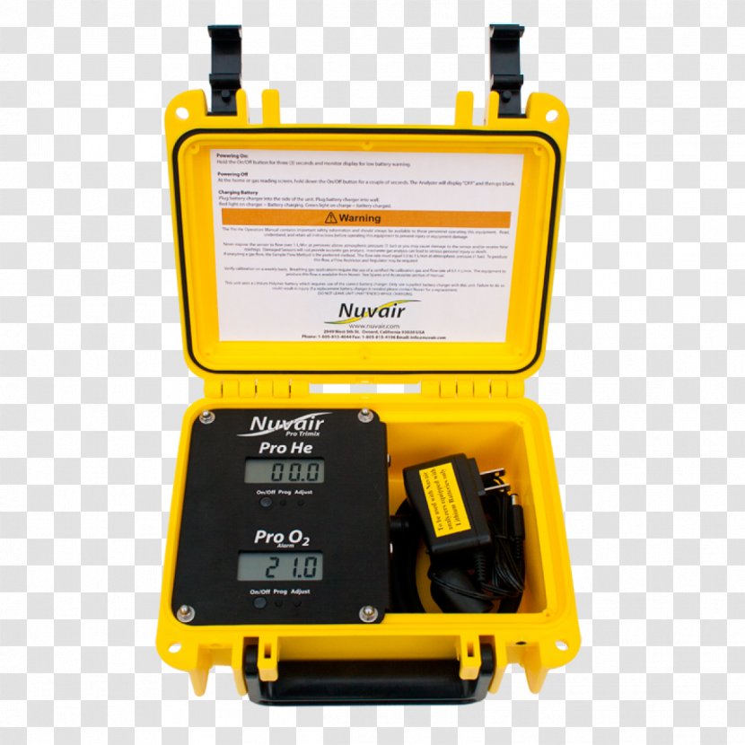 Trimix Helium Analyser Scuba Diving Gas Rail Switch Manual