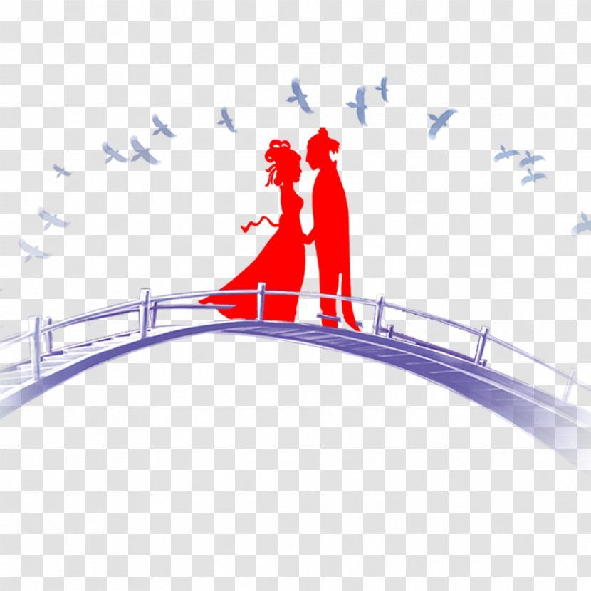 China Han Dynasty Qixi Festival Valentines Day Traditional Chinese Holidays - Lantern - People On The Bridge Transparent PNG