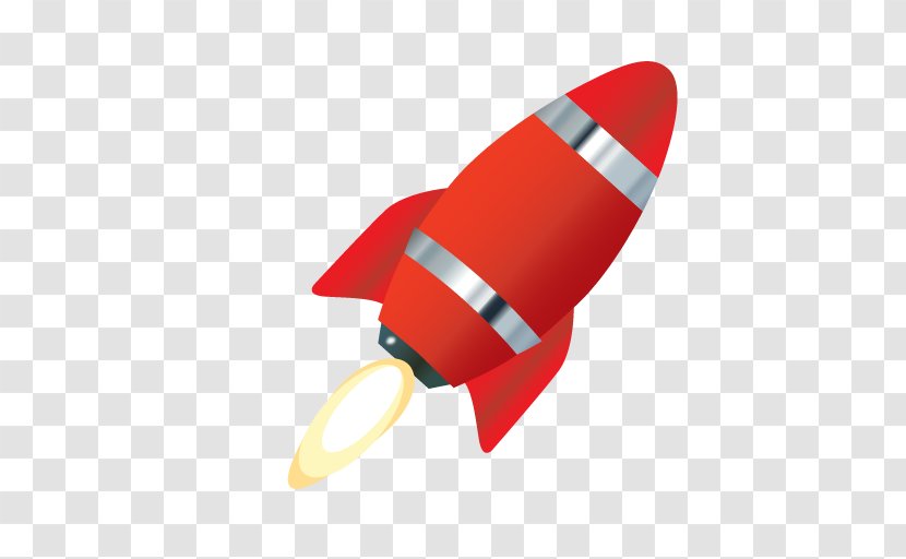 Rocket ICO Spacecraft Icon - Red Transparent PNG