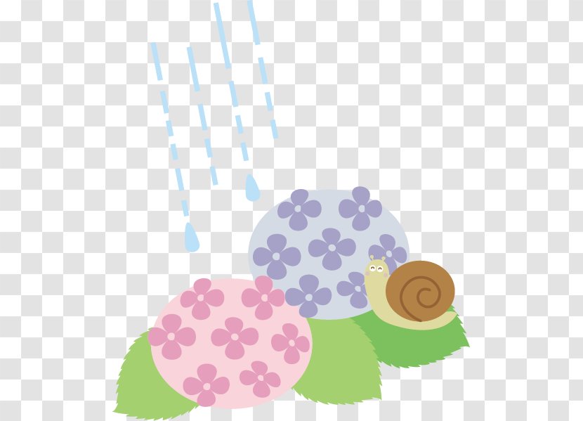 French Hydrangea Illustration East Asian Rainy Season Image - Cartoon - Rain Transparent PNG