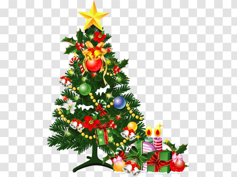 Santa Claus Christmas Tree Card - Fir Transparent PNG