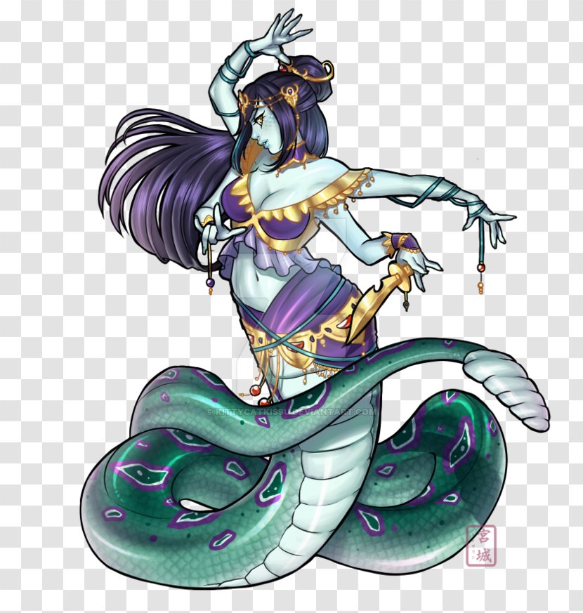 Lamia Nāga Legendary Creature Medusa Art - Mythology - Monster Transparent PNG
