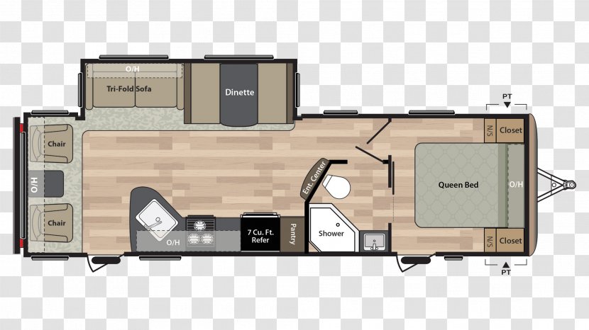Campervans Caravan Fifth Wheel Coupling Forest River Trailer - Dinette - Furniture Floor Plan Transparent PNG