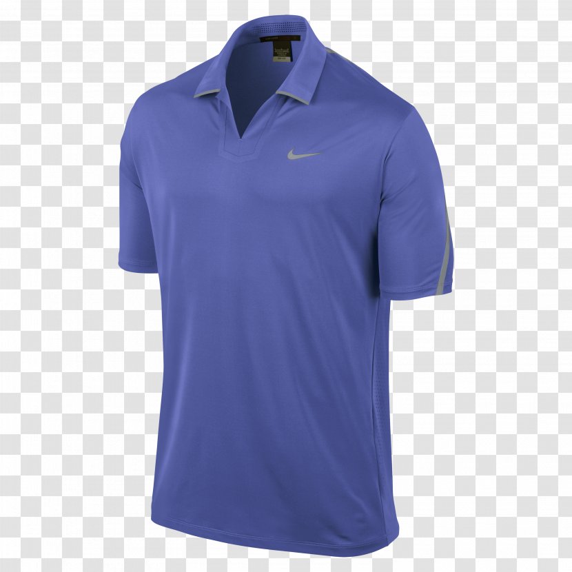 Nike Polo Shirt T-shirt Blue Masters Tournament - Tiger Woods Transparent PNG