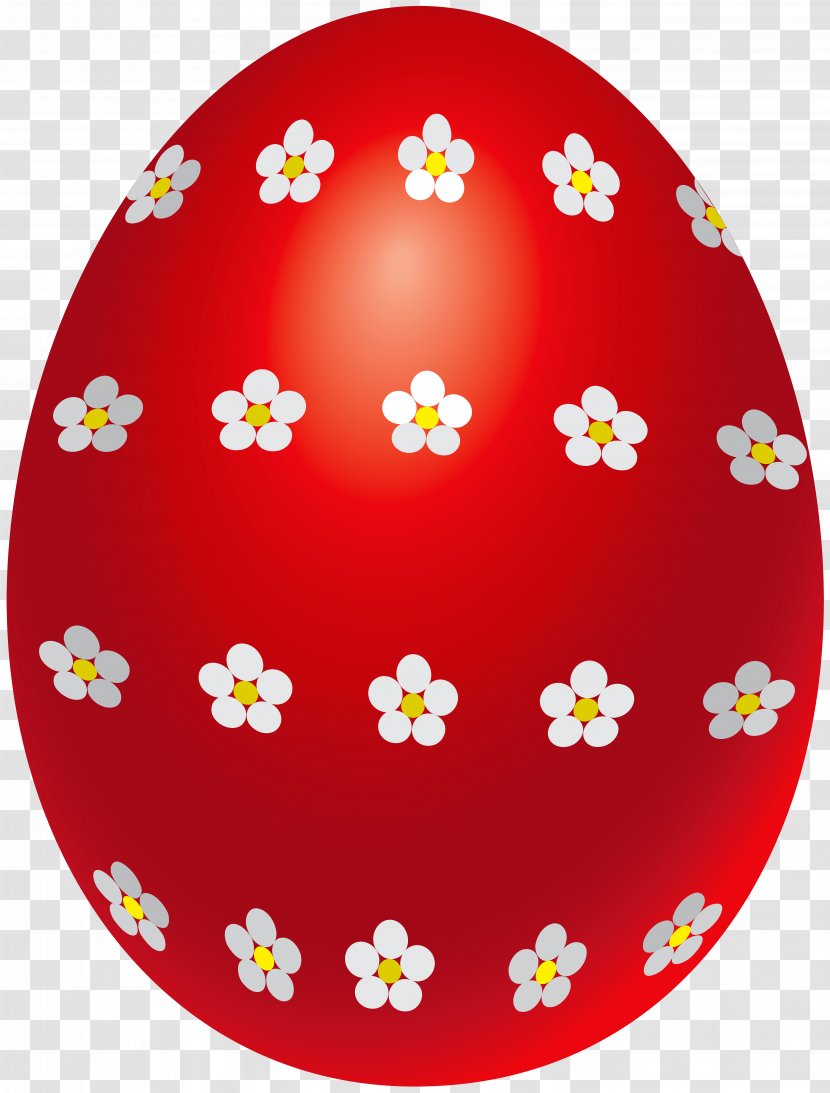 Easter Egg Clip Art - Floral Eggs Transparent PNG