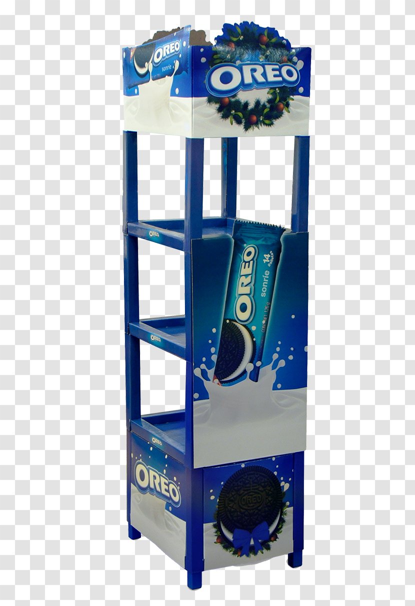 Shelf Product Design Oreo Biscuit - Blue - Pops Transparent PNG