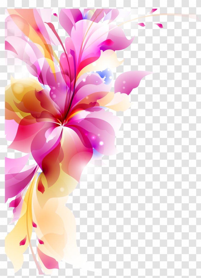 Flower Floral Design Wallpaper - Art - Vector Transparent Transparent PNG