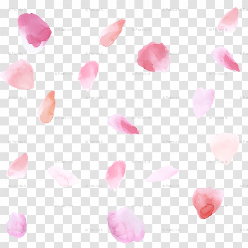 Petal Tablecloth Peach Flower Blanket - Watercolor Cherry Blossoms Transparent PNG