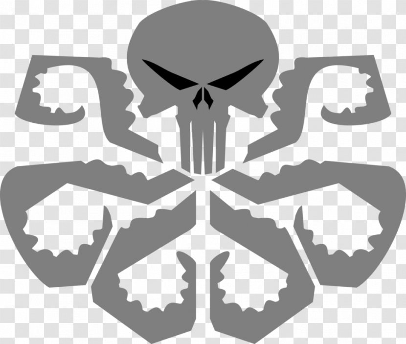 Punisher Hydra Iron Man Logo - Marvel Legends - Venom Vector Transparent PNG
