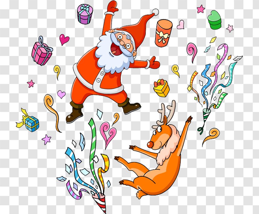 Santa Claus Reindeer Christmas Tencent QQ - Avatar - Carnival Transparent PNG