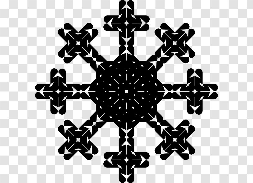 Snowflake Ice Clip Art - Symbol - Flakes Vector Transparent PNG