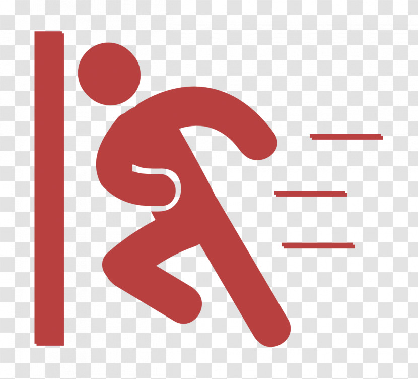 Humans 2 Icon People Icon Man Going Fast And With Force Against A Door Icon Transparent PNG