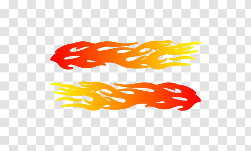 Car Tuning Sticker Flame Color - Gradient Transparent PNG