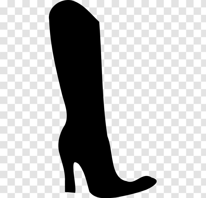 Boot High-heeled Shoe Clip Art - Tree - SHOE SILHOUETTE Transparent PNG