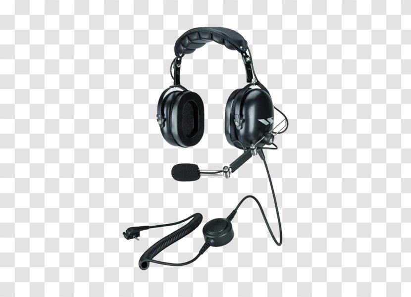 Headset Headphones Microphone Two-way Radio - Aerials Transparent PNG