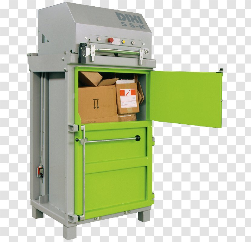 Machine Paper Baler Plastic Cardboard - Office Supplies - Waste Separation Transparent PNG