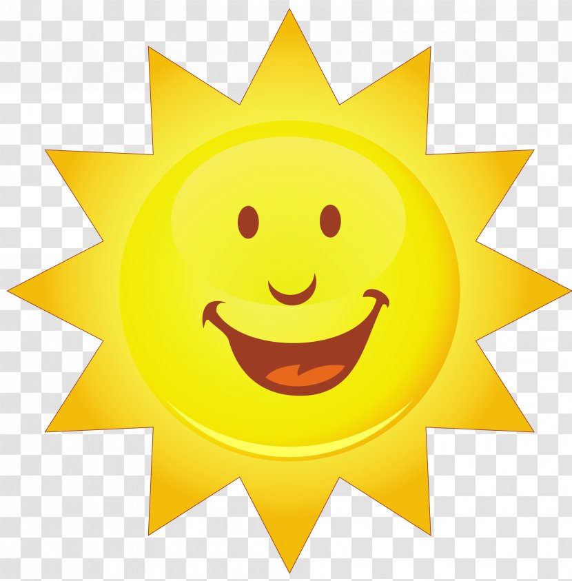 Smiley Clip Art - Yellow - Cartoon Sun Transparent PNG