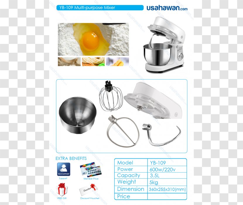 Mixer Cookware Kitchen Small Appliance Home - Steel Transparent PNG