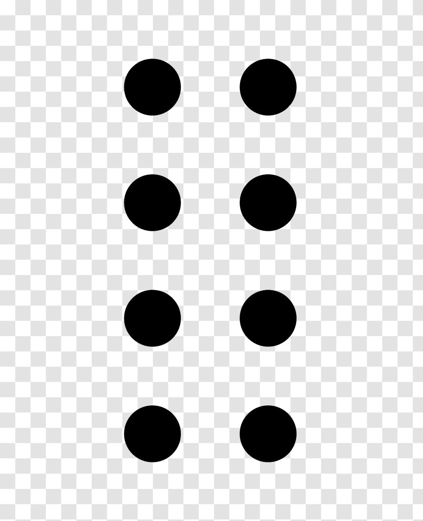 Eight Dots - Rectangle - Character Graphic Symbol Transparent PNG