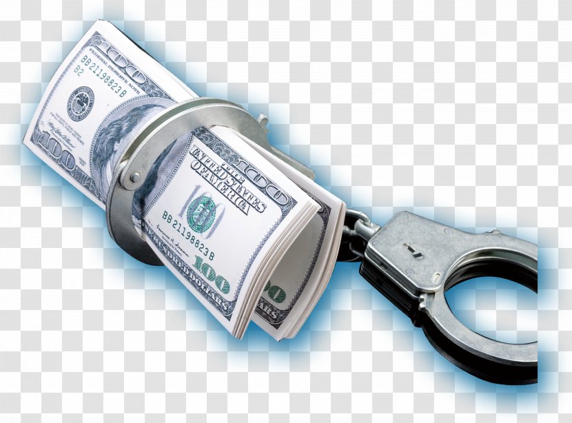 Banknote Money - Electronics - Handcuffs And Banknotes Transparent PNG