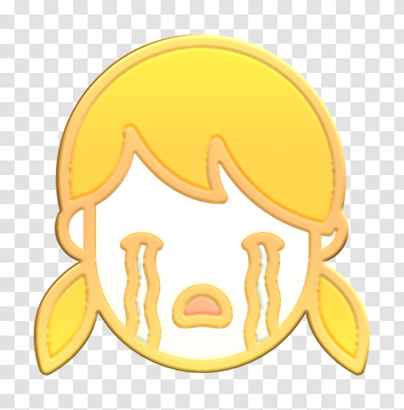 Linear Color Emoticons Icon People Icon Crying Icon Transparent PNG