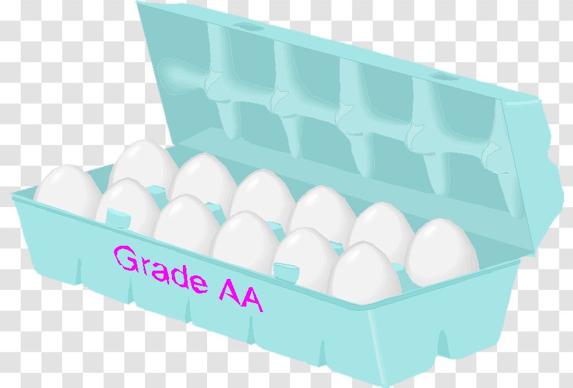 Egg Carton Dozen Clip Art - Aqua Transparent PNG