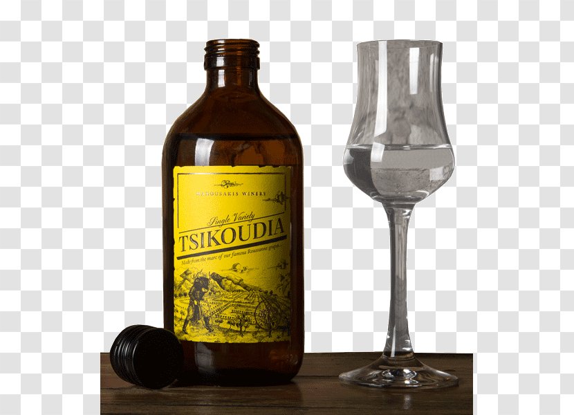 Tsikoudia Wine Tsipouro Apéritif Liquor - Glass - Greek Aperitif Transparent PNG
