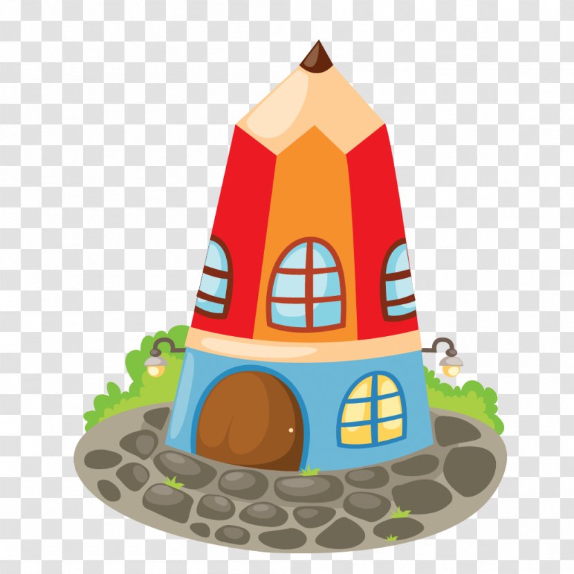 Colored Pencil Drawing Vector Graphics Illustration - Sugar House Transparent PNG