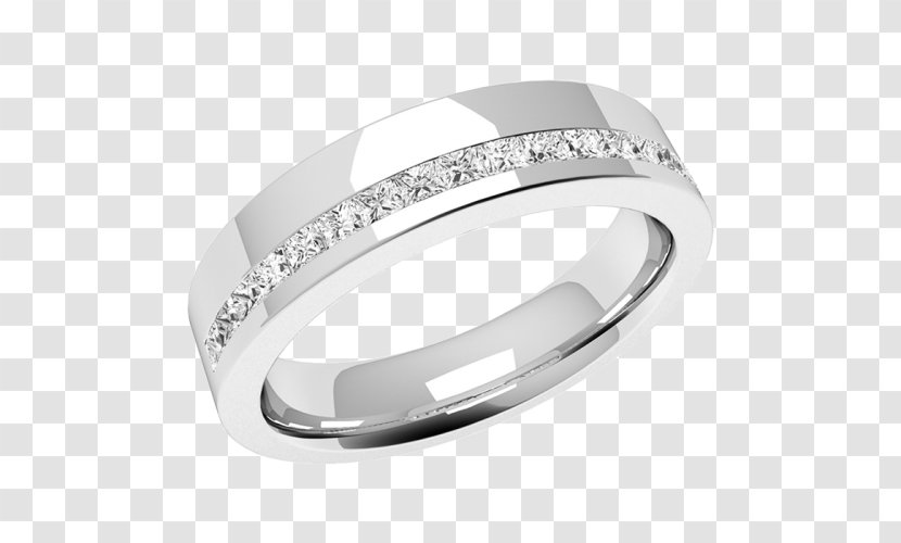 Wedding Ring Engagement Princess Cut Diamond Transparent PNG