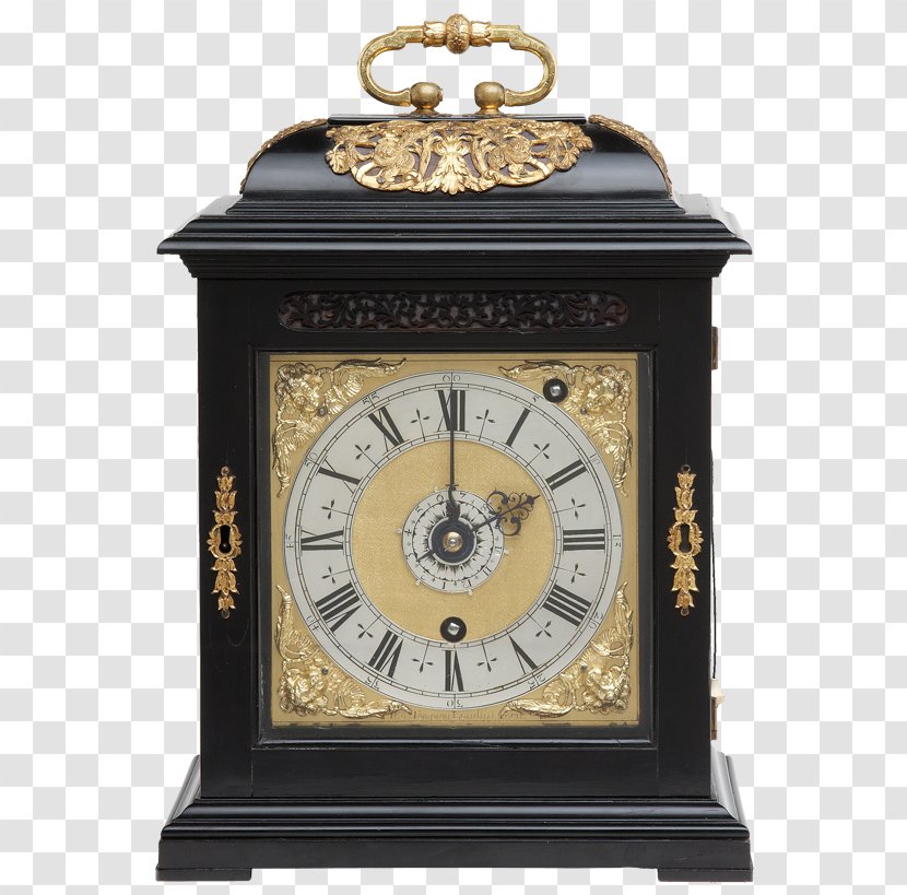 Floor & Grandfather Clocks Antique Bracket Clock Mantel - Verge Escapement Transparent PNG