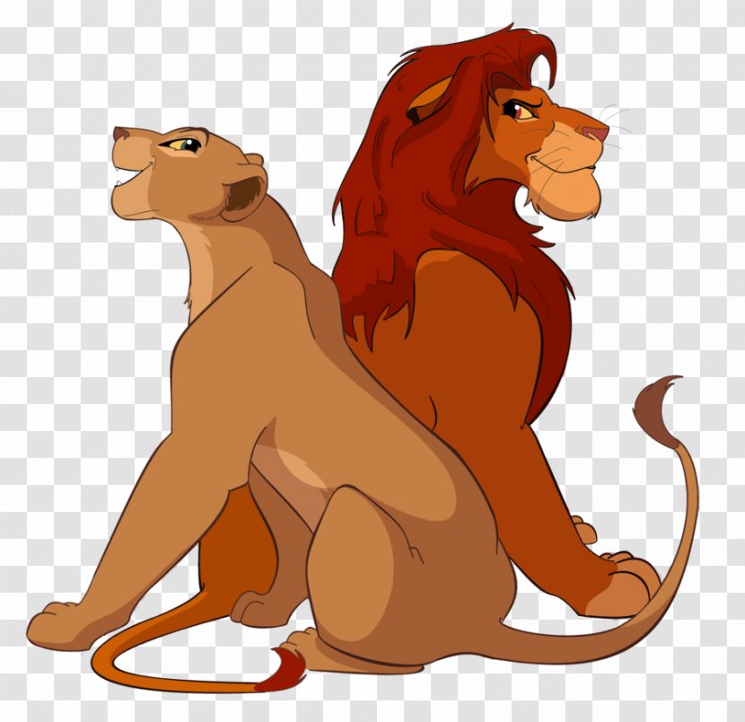 Nala Simba Sarabi Mufasa Zazu - Roy E Disney - Big Cats Transparent PNG