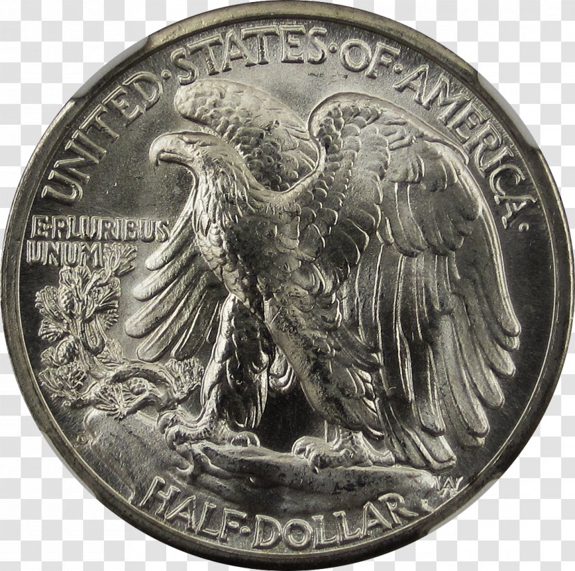 Walking Liberty Half Dollar Coin Mint United States - Bronze Medal - Image Transparent PNG