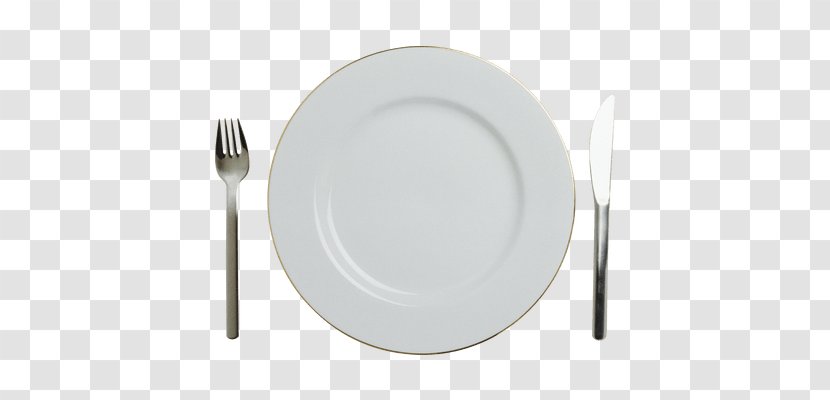 Knife Fork Plate Spoon Tableware - Dish Transparent PNG