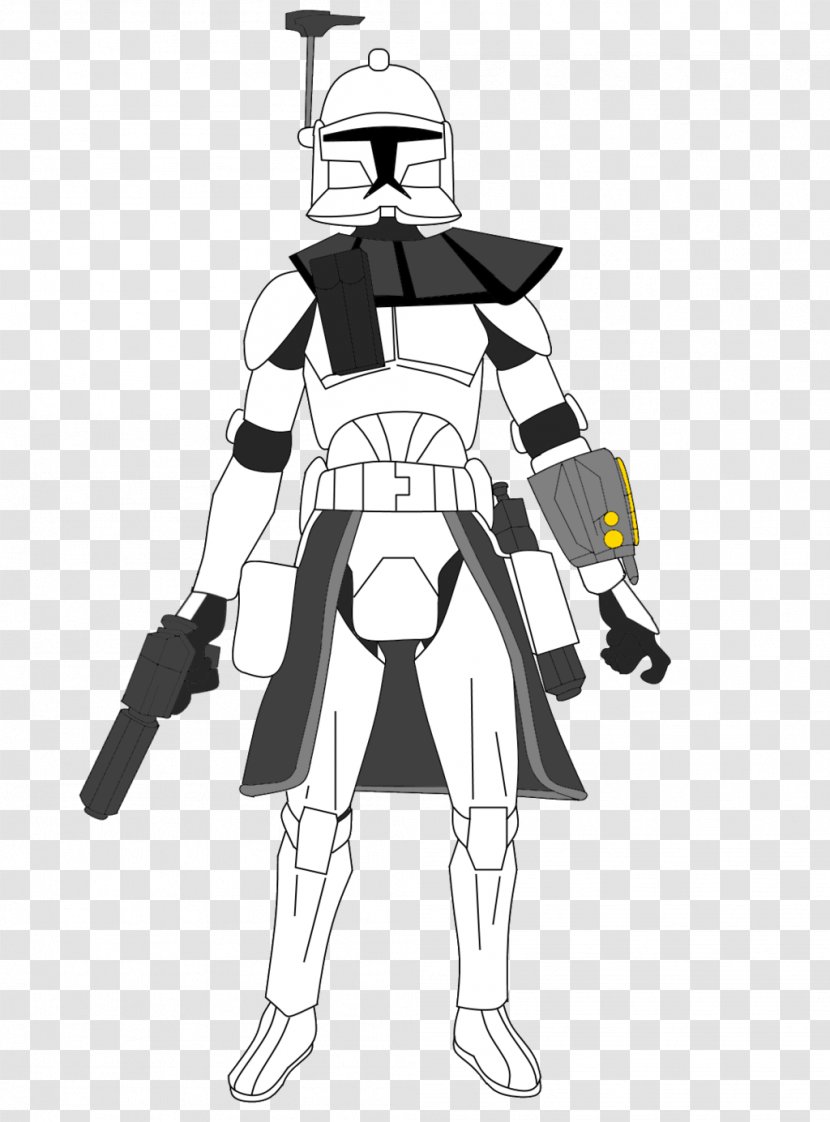 Clone Trooper Armor Boba Fett ARC Troopers Drawing - Machine Transparent PNG